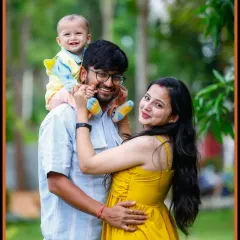 A classic family portrait taken outdoors. We guide families into poses that feel natural and connected, resulting in a timeless image you can display with pride.
