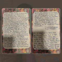 Another look at the beautiful handwritten letter from Aman and Rajvi. Their kind words remind us that we are not just caterers, but a part of our clients' most special days.