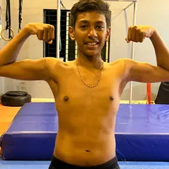 One year of dedication makes a world of difference. This is the result of consistent training, building lean muscle and athletic definition.