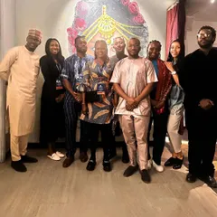 Another moment with our honored guests from the Nigerian delegation. My team and I were delighted to provide them with a taste of modern Indian cuisine and hospitality.
