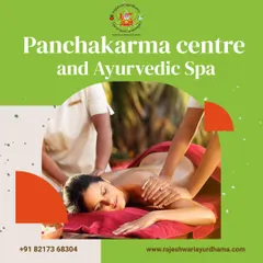 As a dedicated Panchakarma center and Ayurvedic spa, we provide a tranquil environment for your healing. Here, a client relaxes during a therapeutic massage, an essential part of the rejuvenation process.