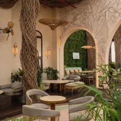 This project, Nido, was our nomination for the DP Awards in the Contemporary Craft category. We are proud of how we elevated humble lantana twigs into a refined, handwoven architectural surface.