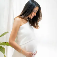 A quiet moment of reflection for the beautiful mom-to-be during her baby shower. I love capturing these serene, love-filled portraits amidst the celebration.