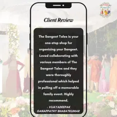 "The Sangeet Tales is your one-stop shop for organizing your Sangeet." We pride ourselves on our professionalism and our ability to deliver a memorable family event.