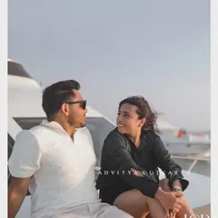 A candid moment on a yacht in Dubai. This shows how we can create a variety of looks, from casual and fun to elegant and chic.