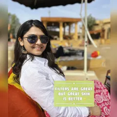Filters are great, but great skin is better. My philosophy is to build a foundation of healthy skin through consistent care and a balanced lifestyle, so you can feel confident with or without a filter.