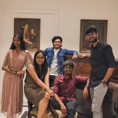 A candid moment with some of the band members. We love to have fun and our chemistry off-stage translates into our performances on-stage.