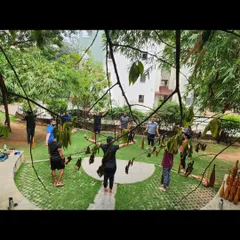 A shot from our workshop, where we focused on warm-ups and basic movements. A beautiful outdoor location makes training even better.