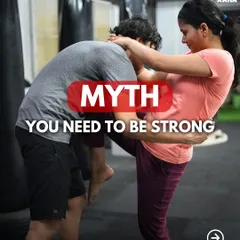 Myth: You need to be strong to start. Fact: We build your strength here. Our training is about technique and leverage, not brute force.