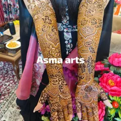 This full-arm design combines classic floral work with heart shapes and delicate dot work, creating a beautiful and romantic look for any festive occasion.