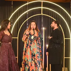 A candid moment interacting with the happy couple during their Sangeet. I focus on making the bride and groom the stars of the evening, sharing their story and engaging them in activities that highlight their bond.