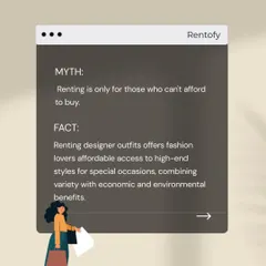 Myth: Renting is for people who can't afford to buy. Fact: It's for smart fashion lovers who want variety and high-end style without the clutter and cost.