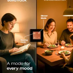 A single touch can paint the room in a different light. Whether it's a focused "Reading mode" or a warm "Dinner mode," our switches give you the power to match the lighting to your life's moments.