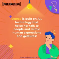 The robot Sophia is a prime example of applied Artificial Intelligence. It uses complex AI to process language, mimic human expressions, and interact with people, showcasing the potential of the technologies our students are learning.