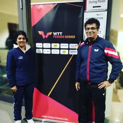 With Swastika at the WTT Feeder Series Germany Open. We travel the world for tournaments, always ready for the next challenge.
