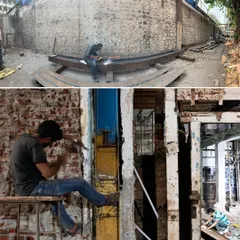 The transformation of the old Ambico Ice Factory was a hands on process of excavation. We spent months carefully scraping away layers of plaster to reveal the original brickwork and retrofitting the structure, a surgical intervention to stabilize what time had worn away.