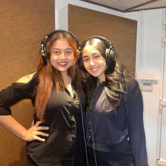 Another happy moment with a student in the studio. Helping them bring their original music to life is one of the best parts of my job.