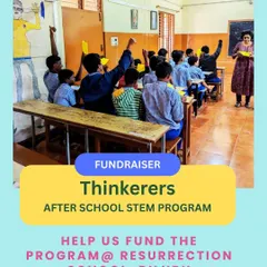 Help us fund our after-school STEM program! This poster announces our annual fundraiser to launch a program for grades 8 and 9 at Resurrection School, providing consistent, hands-on learning experiences.