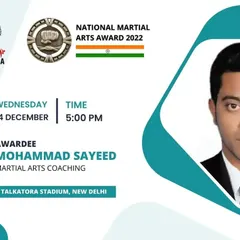 We honor dedicated coaches like Mohammad Sayeed, who received the National Martial Arts Award for his contributions to martial arts coaching. Our awards aim to motivate and celebrate excellence in sports education.