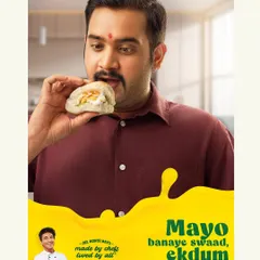 For this Del Monte Mayonnaise campaign, we featured a model enjoying a bun maska style snack. The concept was to show the product's integration into everyday Indian food culture, making it relatable and desirable across different regions.