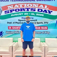 Another shot from the National Sports Day event. Uniting India through the power of play.
