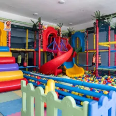 Learning should be fun. For Konark Academy in Kurukshetra, we designed a vibrant indoor play zone complete with a colorful ball pit, slides, and soft play structures, providing a safe and stimulating environment for young children to explore and grow.