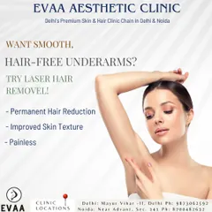 Achieve permanently smooth, hair-free underarms with our painless laser hair removal service. This treatment improves skin texture and eliminates the irritation and ingrown hairs associated with shaving or waxing.