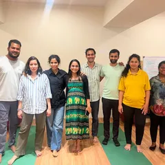 The wonderful group of parents-to-be from one of our recent workshops. Building a community of support starts here, as couples connect and learn alongside each other.