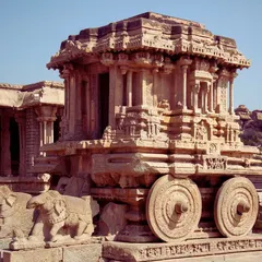 The iconic Stone Chariot at the Vittala Temple complex is a masterpiece of Vijayanagara architecture. We make sure you get to see this incredible monument, which is even featured on the Indian 50 rupee note.