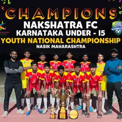 Champions! Our Under-15 team representing Karnataka at the Youth National Championship in Nasik, Maharashtra, and bringing home the title. A moment of immense pride for all of us.