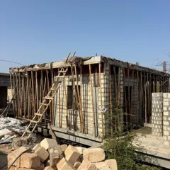 A snapshot from a work-in-progress site, where raw materials are being sculpted into purposeful spaces. This image captures architecture in its dynamic state of emergence, before the finishing touches are applied.