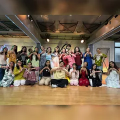 Spreading the love, one heart at a time. This photo captures the sweet, supportive vibe of our dance family after a soulful workshop.