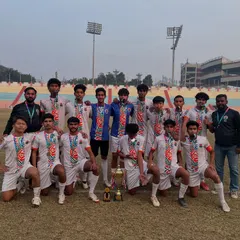 The taste of victory. Our U19 team celebrates their hard-earned 2nd place finish in the Tier 2 Delhi Future Stars Youth League. We train our players to compete with heart and emerge as champions.