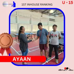 A big congratulations to Ayaan for winning the bronze medal in the U-15 category. His tenacity and talent promise a great future in the sport.