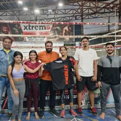 We celebrate our athletes' achievements together. Here, actresses Pallavi Mukherjee and Ketki Kadam join us to felicitate a Khelo India medalist with a new club t-shirt.
