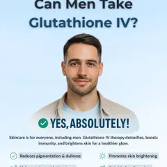 Yes, men can absolutely benefit from Glutathione IV therapy. It's a great solution for anyone looking to reduce pigmentation and dullness, promote skin brightening, and achieve a healthier glow.