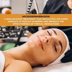 Microdermabrasion is a non-invasive treatment that gently exfoliates the skin's surface. This process helps to reduce scarring, improve the effectiveness of topical medications, and reveal a smoother, more refreshed skin texture.