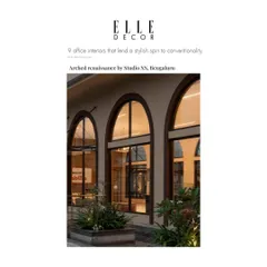 We were so proud to see our "Arched Renaissance" design for the Brigade Valencia office featured in Elle Decor.