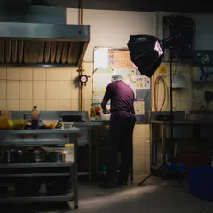 Behind this counter is where the heart of our kitchen beats. Our chefs pour their passion into every dish, creating an experience that goes beyond just food.