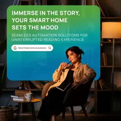 We create dedicated lighting scenes for any activity. Our 'Reading Scene' provides focused, comfortable light for an uninterrupted experience, eliminating dark corners and eye strain with smart, targeted illumination.