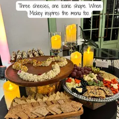 Three cheeses, one iconic shape. For the Disney x Kanika Goyal launch, I was inspired by Mickey himself to create this unique cheese platter, proving that food can be both fun and elegant.