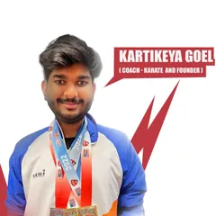 Meet me, Kartikeya Goel, founder and coach. With numerous international medals, my goal is to bring world-class karate training to our community.