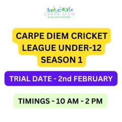 Here are the details for our second trial date on February 2nd. We look for consistent effort and a never-give-up attitude in every player who comes to our maidan.
