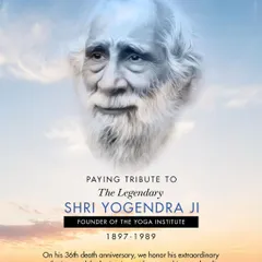 We pay tribute to the legendary Shri Yogendra Ji, founder of The Yoga Institute. On his 36th death anniversary, we honor his extraordinary contribution of bringing Yoga to the common householder.
