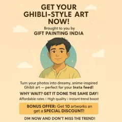 If you love the dreamy, magical look of anime, I can turn your photo into a Ghibli-style portrait. These are perfect for a unique social media avatar or a special gift. For this style, I can often deliver the final digital artwork on the same day.