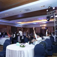 Look at all those hands in the air. This is a shot from the Google Cloud event, where the audience was fully engaged and ready to participate in the next piece of magic. An interactive crowd is the best crowd.