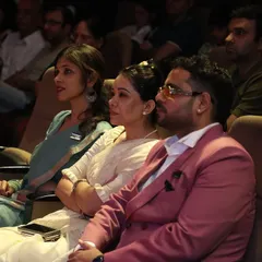 An engaged audience of parents, guests, and fellow students watching the performances at the Dhwani Kala Mahotsav. Their support and encouragement create an unforgettable atmosphere for our performers.