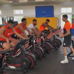 Off-the-feet conditioning using heart rate-based Wattbike sessions. This allows us to improve cardiovascular fitness without the high impact of running.