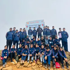 A customized trek I organized for the National Cadet Corps (NCC) Air Wing students at the Kudremukha peak. I can arrange special treks for groups.