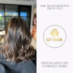 Hair transformation the GV way. A beautiful, even, and glossy brown global color that looks incredibly healthy.